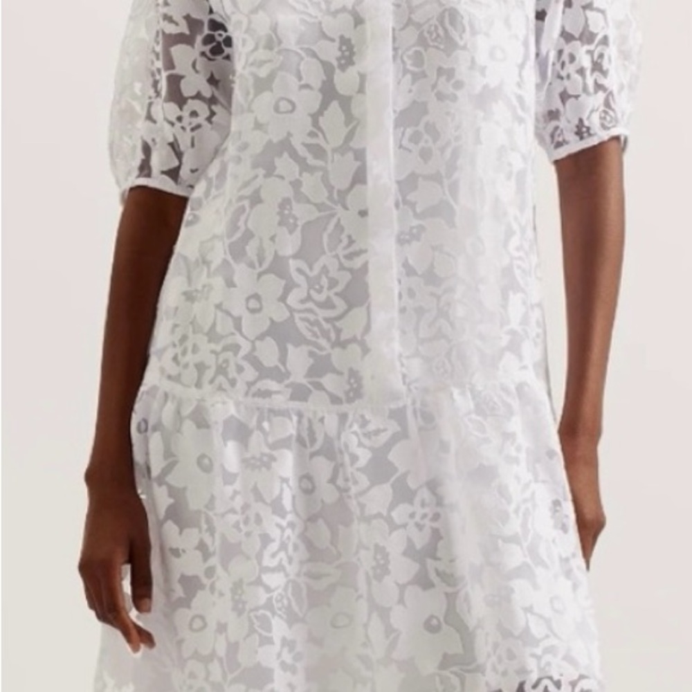 Ted Baker White Floral Lace Dress